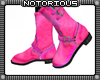 BRoZ Pink Leather Boots