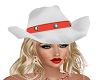 White Orange Cowboy Hat