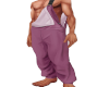 purple overalls male