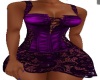 purple lace corset dress