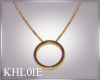 K gold ring necklace