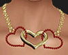 Val Heart Red/Gold Set