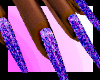 (MAC) Glitter Purp Nail