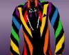 Rainbow Color Suit Top