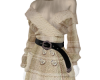 Cream coat dress