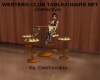 WESTERN CLUB TABLE/CHAIR