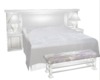 White Silk Bed set