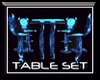(L) BLUE GLASS TableSet