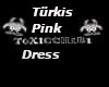 Türkis/Pink Dress