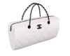 cc white quilted bag