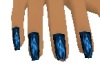 blue dainty nails