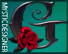 Gothic Rose Letter G