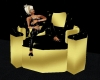 [SD] GOLD LOUNGE CHAIR