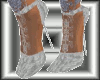 [KL] Flower silver boots