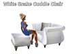 White Snake Cuddle Chair