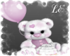 Valentine cupcake bear