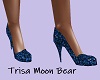 Blue Glitter Heels