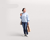 Shopping Asian Lady NPC