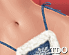 Snowflake Xmas Fur Thong