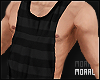 Black Muscular Tanktop