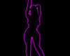 Purple Sexy Neon Lady