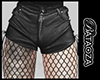 Leather short + fishnet