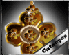 {CT}Flower gold earing