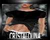 Black rolled up tshirt