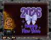 New Year Sign purple