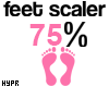 e 75% | Feet Scaler