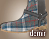 [D] City plaid boots