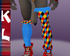 harlequin clown stocking