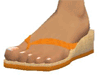 Orange Flip Flop Straw