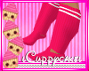 !C Hot Pink Tube Socks 