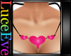 V1 PVC 3D Heart Necklace