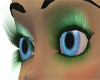 Thin green Eyelashes