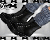 Black Boots Blue Socks