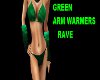 rave arm warmers green