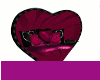Raspberry Heart LoveSeat