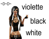 Violette black-white