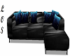 Black Swirl Sofa