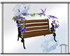 Purple Butterfly Bench