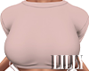 L . Crop Tee Pink