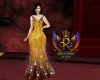 {INF} Golden long dress