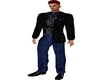 Navy Blue n Black Suit