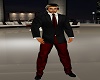 Mens Black/Red Suit 