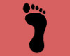 Single Footprint Sticker