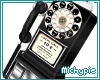 Vintage Pay Phone/Black