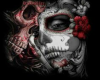 room skull and roses