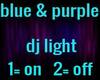 blue/purple dj light
